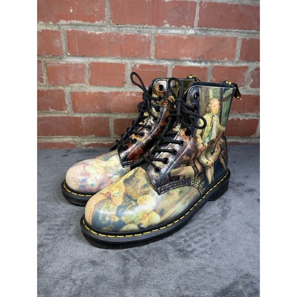 Doc Martens 1460 Pascal Museum Collection Hogarth Leather Boots US Sz M9, W10